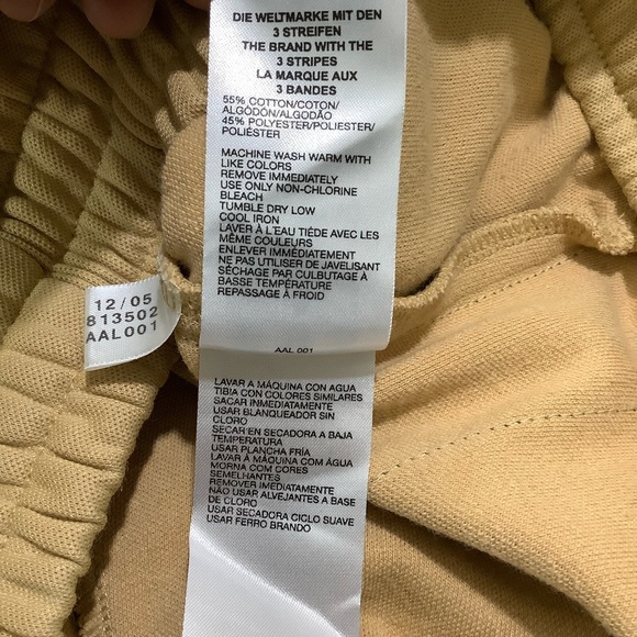 Adidas Three Striped Logo Men’s Medium Jogger in Mustard - Picture 7 of 8